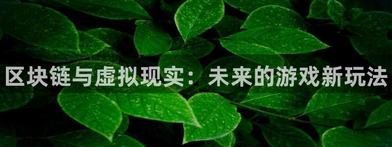 欧博娱乐登录：区块链与虚拟现实：未来的游戏新玩法