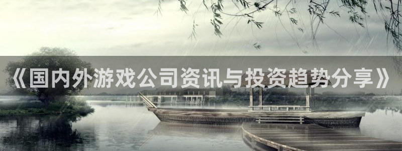 欧博娱乐直属：《国内外游戏公司资讯与投资趋势分享》