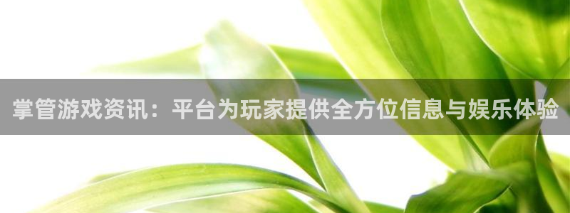 欧博娱乐什么意思：掌管游戏资讯：平台为玩家提供全方位信息与娱